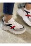 Daily Women's Sneaker Thick High Sole Lace Up Comfortable Tiger Stripe Sports Shoes 032 - 5