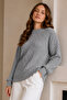 Embossed Knitwear Sweater R4520 Gray - 2