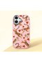 Pink Silicone Case with Shock-Absorbing Camera Protections Compatible with iPhone 17