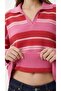 Oversize Multi-Colored Elite Polo Collar Knitwear - 5