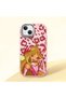 Pink Silicone Case with Shock-Absorbing Camera Protections Compatible with iPhone 14 Plus/15 Plus