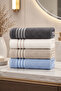 4-Piece Hand and Face Towel Set 50X85 cm Aura