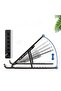 Adjustable Folding Laptop Stand, Portable Foldable Notebook Holder Ergonomic Desktop Riser for Office Home Use - 5