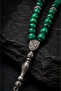 Malahit Natural Stone Rosary and Bracelet Set Medium Size Men's Premium Design - 5