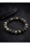 Aerolite Obsidian Natural Stone Rosary and Bracelet Set Medium Size Men's Premium Design - 4