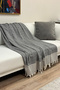 Buldan Woven 100% Cotton Tied Non-Slip Sofa Cover (170X210 cm - 1150 Gr Heavy Woven)