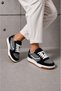 Unisex Orthopedic Non-Slip Sole Lace-Up Seasonal Sneaker - 2