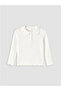 White Baby Collar Girl's T-Shirt - 6