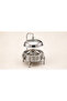 6L Round Buffet Server with Hanging Lid and Mirror Silver Finish - 3