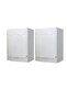 Two-piece washing machine cover set, thickened silver