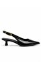 Chic Kitt Women's Gold Buckle Detailed Low Heel Shoes 4cm - 4