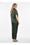 Dark Green Imported Italian Satin Nightsuit | Emerald Luxury Pajamas Set | Imported Silky Sleepwear - 3