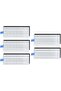 5-piece vacuum cleaner filter replacement set, white