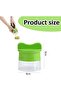 Spiral slicer 2-piece set, easy to clean, suitable for zucchini and cucumber, green. - 5