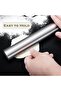 Stainless steel rolling pin, hollow for easy cleaning, suitable for pizza dough, silver. - 3