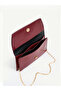 Women's Hand and Shoulder Bag with Side Magnet Detail and Chain Strap – Stylish Portfolio Clutch - 3
