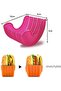 Silicone hamburger clip 2-piece set, retractable non-contact, pink. - 2
