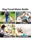 Blue portable travel mug for pets, leak-proof water bottle