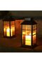 2 solar lanterns with lighting effects.