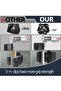12 wall broom holders adjustable black. - 2