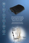 Visco Orthopedic Lumbar Support Pillow, Office, Car, Chair, Seat, Back Pillow Cushion, 38X33X12 cm - 4