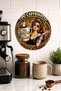 Too Caffeinated to Care Leopard Patterned Pin-Up Round Mdf Table Coffee