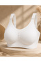 C Cup Seamless Gathering Bra Without Underwire – Removable Pads, Wide Side Support for Everyday Comfort - 2