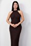 Halter Neck Halter Sequined Dress Grs4102 - 2