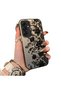Samsung Galaxy A16 4G/5G Compatible Elegant Black Lace Floral Pattern Case, High Quality Case - 2