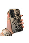Samsung Galaxy A35 Compatible Elegant Black Lace Flower Pattern Case, High Quality Matte Phone Case - 2