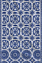 Bohemian Blue Mandala Tile Motif Patterned 70X150 Beach Towel - Digital Printed Fade-Resistant Bath Towel - 3
