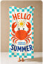 Pop Art Hello Summer Crab Plaid Pattern 70X150 Beach Towel - Digital Printed Bath Towel - 4
