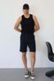 Men's Slit-Slit Compact Shorts Navy Blue Navy Blue - 26Y 2289