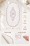 Lace-Edged Non-Slip Leather-Based Bath Mat, Lace-Edged Washable Bath Set, Shera - 3