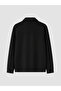 Black Polo Neck Men's Zippered Sweatshirt - 6