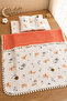 Moonlightbebek 3-Piece Newborn Diaper Set, Muslin Blanket with Pompom and Pillow - 2