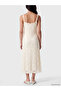White U-Neck Lace Dress - 4