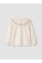 Özmarka New Season Ecru Embroidery Detailed Girls' Blouse - 4