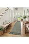 Small Bathroom Rug, 2' x 3' Hand-Woven Low Profile Front Entryway Rug, Tan Cotton Reversible - 7