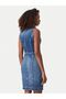 Dark Blue Denim Women's Dress - 2