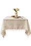Rectangular tablecloth - Tablecloth - Tassel tablecloth - Classic European style tablecloth - Dining tablecloth - Beige - 300×140... - 3
