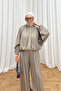 Satin Elastic Cuff Suit 32-3821