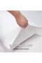 Two-piece pillowcase set, 20x26 inches, 100% cotton satin weave, breathable, cool, soft, premium sleep pillowcase, envelope closure, white. - 5