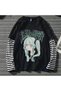 Mingalondon Oversize Anime Harajuku Gothic Cool Girl Unisex Long Sleeve T-Shirt