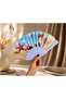 Beach and Sea Themed Chair Decorated with Images Foldable Hand Fan