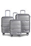 Ozone Expandable PP 3PCS Set (20/24/28) Luggage, Hard Shell, Unbreakable, Combination Lock, Suitcase