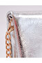 Women's Chain Strap Clutch Bag with Charm Detail - 5