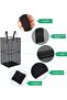 سلة غسيل قابلة للطي، سلال غسيل شبكية قابلة للطي مع مقابض، سلة ملابس قابلة للطي، سهلة الاستخدام - 3