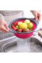 SupWolf Collapsible Colander Strainer, Set of 3 Round Silicone Kitchen Strainer Set, 2 pcs 4 Quart a - 3