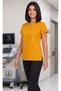 Women's V-Neck Bat Sleeve Bitter Green, Mustard, Brick, Pomegranate Flower, Powder Lycra Belinda Scrubs Single Top - 7